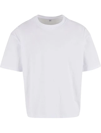 Build your Brand BY 439 Pánske hrubé tričko „Cropped Oversize“ 56.0439 biele
