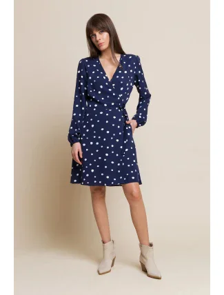 Dámske šaty Wendy Tmavomodrá vzor - Benedict Harper
