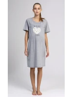 Dámska nočná košeľa materská Srdce z margarét