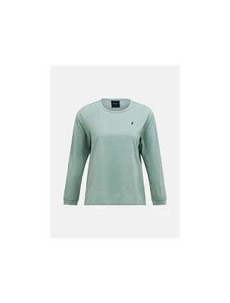 Dámske tričko PEAK PERFORMANCE W Trail Longsleeve, zelená farba Dámske tričko PEAK PERFORMANCE W Trail Longsleeve, zelená farba