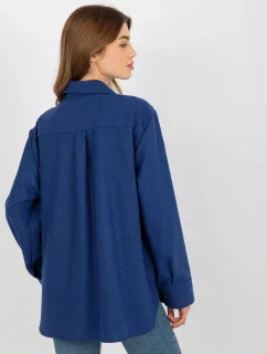 Dámska košeľa LK KS 509164.11 tmavo modrá - FPrice