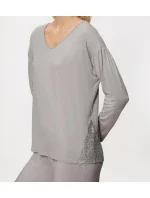 Dámske pyžamo Timeless Sensuality PK LSL - GRAY 7816 - TRIUMPH