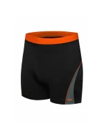 SHEPA 059 pánske plavky čierno-oranžové