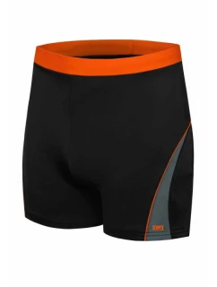 SHEPA 059 pánske plavky čierno-oranžové