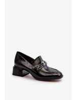 Dámske čižmy na podpätku MR38-960 Black - D§A Dámske čižmy na podpätku MR38-960 Black - D§A