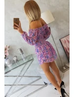 Fialová kvetinová sada