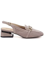 Dámske lakované sandále béžovej farby Artiker 56C1996