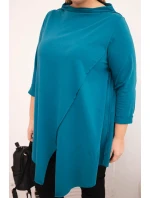 Dámska bavlnená blúzka s asymetrickými rukávmi Marine