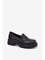 Kožené dámské mokasyny Vinceza 18125 Černé