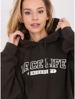 WT BL mikina A1066.53 tmavohnedá