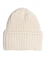 M895 Rebrovaná čiapka - ecru