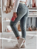 Dámske džínsové nohavice regular fit LOVANCIO blue FashionStreet UY2456 Dámske džínsové nohavice regular fit LOVANCIO blue FashionStreet UY2456
