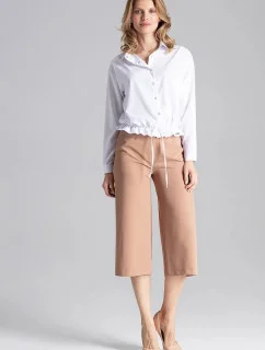 Dámske dlhé tričko M647 White - Figl