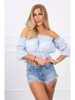 Modrá pruhovaná blúzka Modrá pruhovaná blúzka