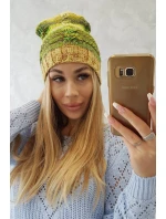 Fleecová čiapka Klaudia K255 neon green+yellow Fleecová čiapka Klaudia K255 neon green+yellow