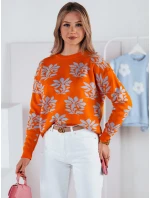 SWEET BUNNY dámsky sveter oranžový FashionStreet MY2281 SWEET BUNNY dámsky sveter oranžový FashionStreet MY2281