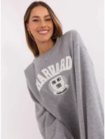 Mikina EM BL 617 16.01X melange sivá