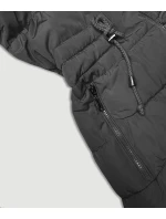 Dámska prechodná obojstranná bunda J Style black-grey (16M9159-392)