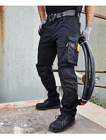 Daiber JN 1812 (94-110) Pracovné strečové nohavice „Slim Line“ 02.112L uhlíková/čierna