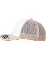 Flexfit 6606CF 6-panelová čiapka typu Trucker 55.06CF khaki/biela/khaki Flexfit 6606CF 6-panelová čiapka typu Trucker 55.06CF khaki/biela/khaki