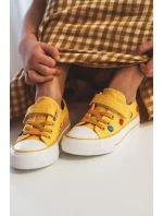 Dziecięce Trampki Na Rzep BIG STAR JJ374056 Żółte