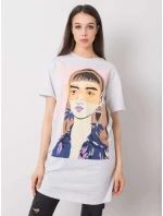 Tunika D12022O02382A svetlo šedá Tunika D12022O02382A svetlo šedá