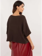 Jumper IT SW 0811.82P tmavohnedý