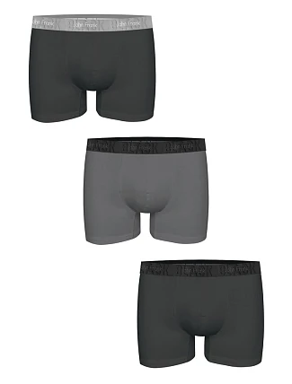 Pánske boxerky John Frank JF3BBLK03 3PACK