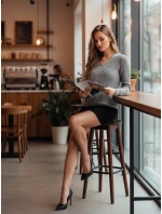 CASVINA dámsky svetlosivý sveter FashionStreet MY2396