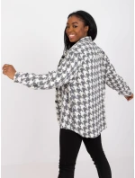 Košeľa EM KS U178.14 biela sivá