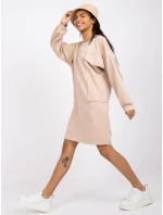 Dámske šaty Dress-EM-SK-717.33X-béžová