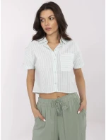 Košeľa NM KS KA 01148.50P bielo zelená