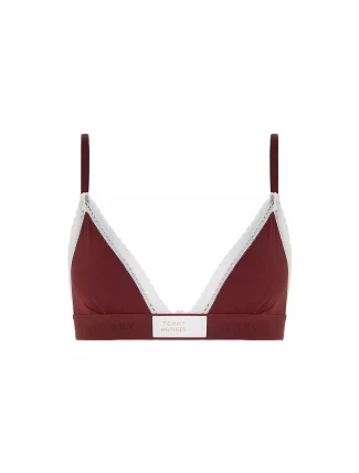 Dámska podprsenka UW0UW04750 VLP bordová - Tommy Hilfiger