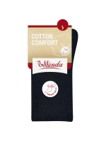 Dámske bavlnené ponožky s pohodlným lemom COTTON COMFORT SOCKS - BELLINDA - čierna