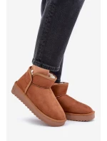 Śniegowce Na Platformie Damskie D.Franklin DFSH370010 Brązowe