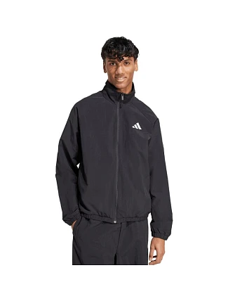 Pánska bunda adidas Essential Small Logo Windbreaker, čierna, JM1772 Pánska bunda adidas Essential Small Logo Windbreaker, čierna, JM1772