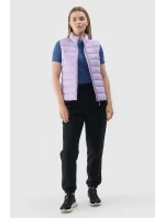 Bezrękawnik Damski Puchowy Ze Stójką 4F 4FWAW24TVJAF139-52S Fioletowy