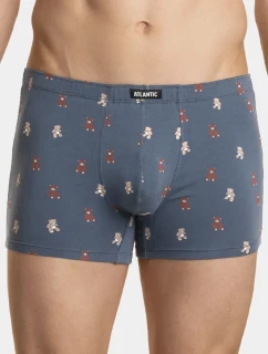 Pánské boxerky ATLANTIC 2Pack - tmavě modrá/modrá