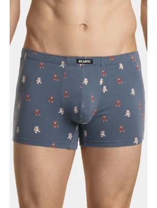 Pánské boxerky ATLANTIC 2Pack - tmavě modrá/modrá