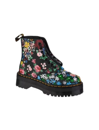 Dámske členkové topánky 27128001 Floral DM27128001 Black mix of colours - Dr. Martens