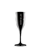 Bojím sa ľudí - čierny nerozbitný pohár na prosecco 150 ml