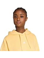 Dámska mikina adidas Essentials Small Logo Feel Cozy Hoodie yellow KC5281