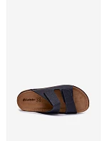 Dámske kožené papuče Inblu AA0005GU dark blue