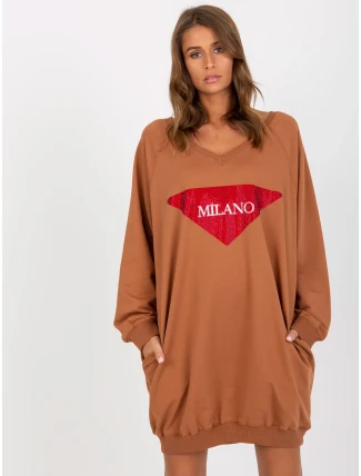 Mikina VI BL 3113.73P svetlo hnedá Mikina VI BL 3113.73P svetlo hnedá