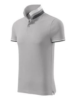 Polokošeľa Collar Up strieborná šedá