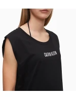 Plážové šaty KW0KW01008-BEH čierna - Calvin Klein