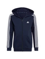 Fleecová mikina adidas Essentials 3-Stripes so zipsom Jr IC0600 Fleecová mikina adidas Essentials 3-Stripes so zipsom Jr IC0600