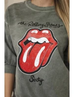 Bavlnená tepláková súprava s potlačou + khaki nohavice Bavlnená tepláková súprava s potlačou + khaki nohavice