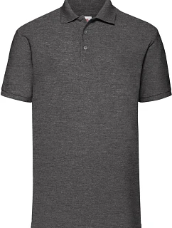 Fruit of the Loom 65/35 Pique Polo Piqué polo 16.3402 tmavošedá melírovaná