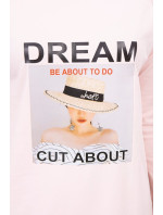 Šaty s potlačou Dream powder pink